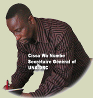 Cissa Wa Numbe, Secretary General of UNA-DRC